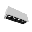 Plafon Led Sobrepor Retangular 4w Luz Amarela 12cm - 