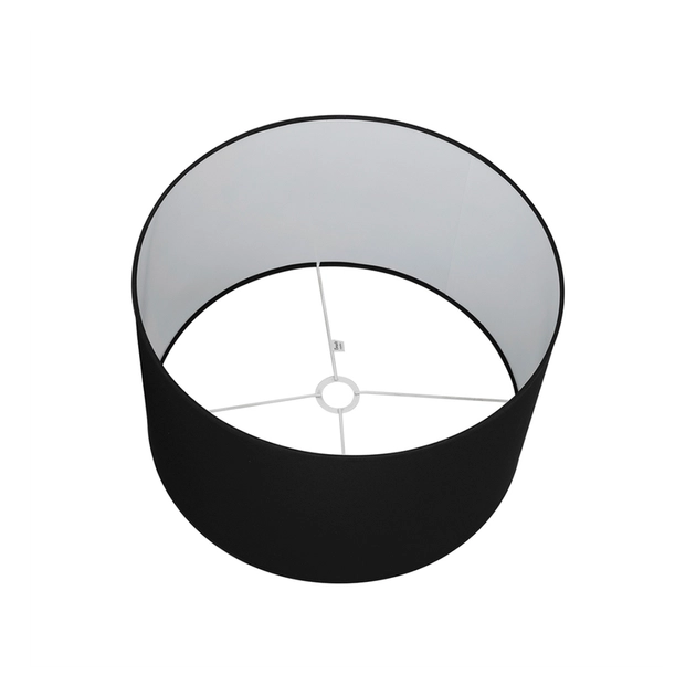 Cupula Para Abajur Tecido Poliestireno Preto 49cm