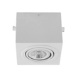 Plafon Sobrepor Aluminio Com Duas Prensas - BRANCO FOSCO