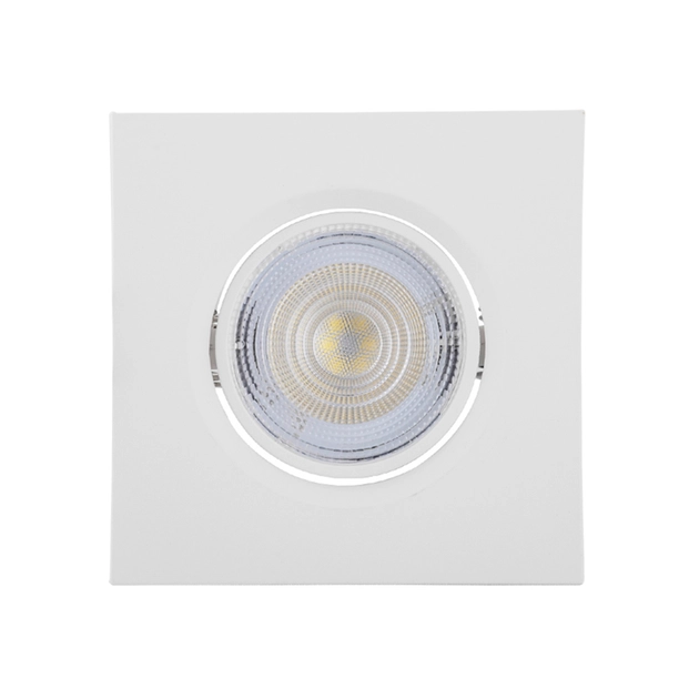 Plafon Led Embutir Quadrado Branco 4,2w Luz Branca