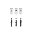 Kit Fio Tecido Aluminio 3 Deslocadores 3m - BRANCO