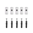 Kit Fio Tecido Aluminio 5 Deslocadores 5m - BRANCO
