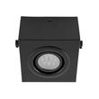 Plafon Sobrepor Aluminio 11cm Com Duas Prensas - PRETO