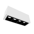 Plafon Led Sobrepor Retangular 4w Luz Amarela Fit40 - 