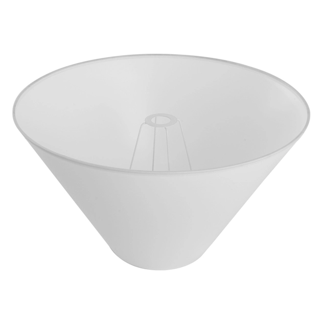 Cupula Para Abajur Plastico Poliestireno Branco 50cm