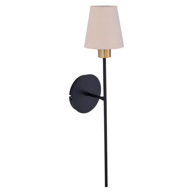 Arandela Aluminio Preto Dourado Torch