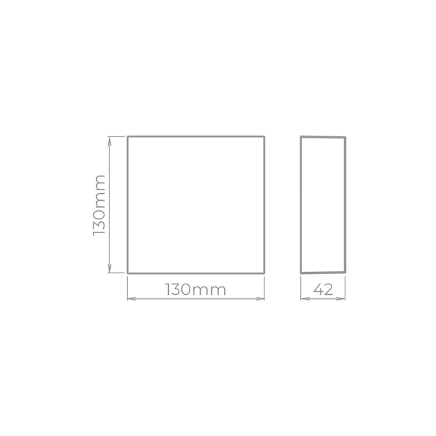 Arandela Led Policarbonato Branco 7,5w 4000k Ip65 Ice
