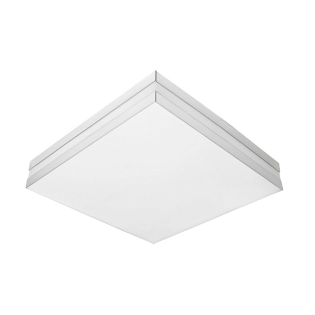Plafon Sobrepor Acrilico Aluminio Branco