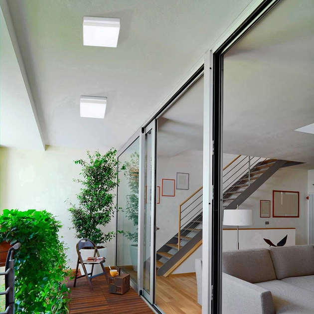 Plafon Led Sobrepor Quadrado 16w Bilbao