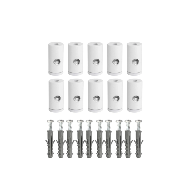 Kit Fio Tecido Aluminio 10 Deslocadores 10m