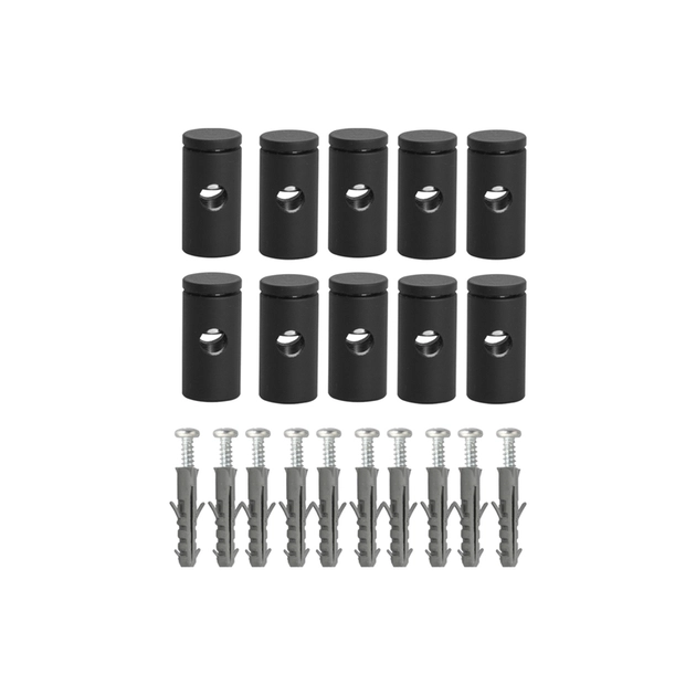 Kit Fio Tecido Aluminio 10 Deslocadores 10m