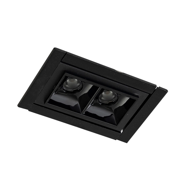 Plafon Led Embutir Retangular 2w Luz Amarela