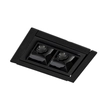 Plafon Led Embutir Retangular 2w Luz Amarela - 