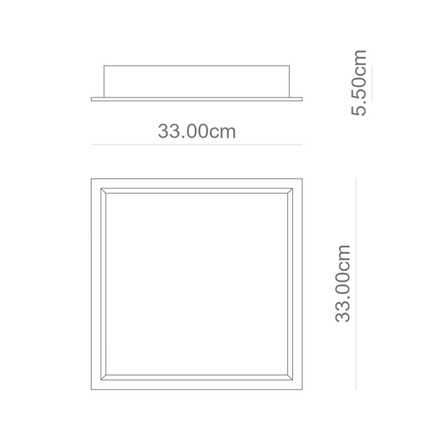 Plafon Led Embutir Quadrado Branco 25w Sevilha