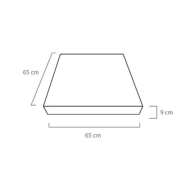 Plafon Led Sobrepor Quadrado Branco 54w Valencia