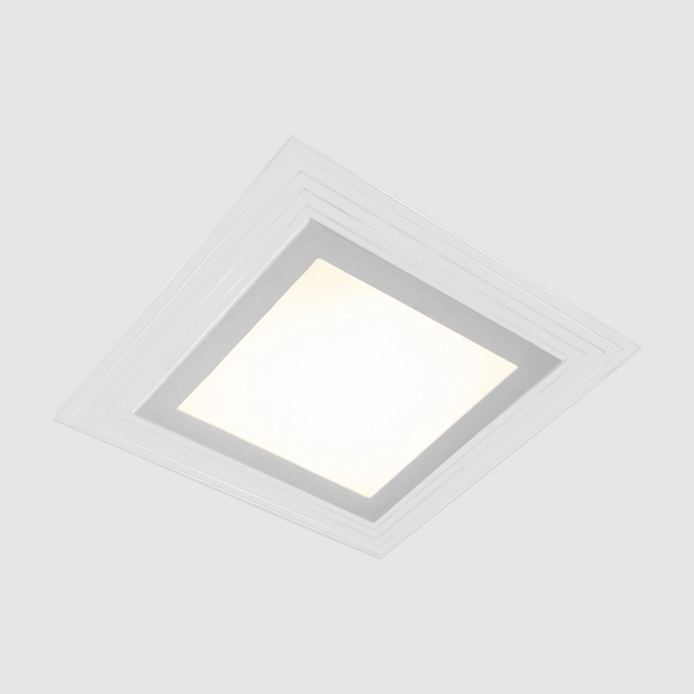 Plafon Led Embutir Quadrado Branco 16w Lisboa