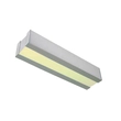Arandela Led Aluminio Espelhado 18w Bilbao - LED BRANCO QUENTE (3000K)