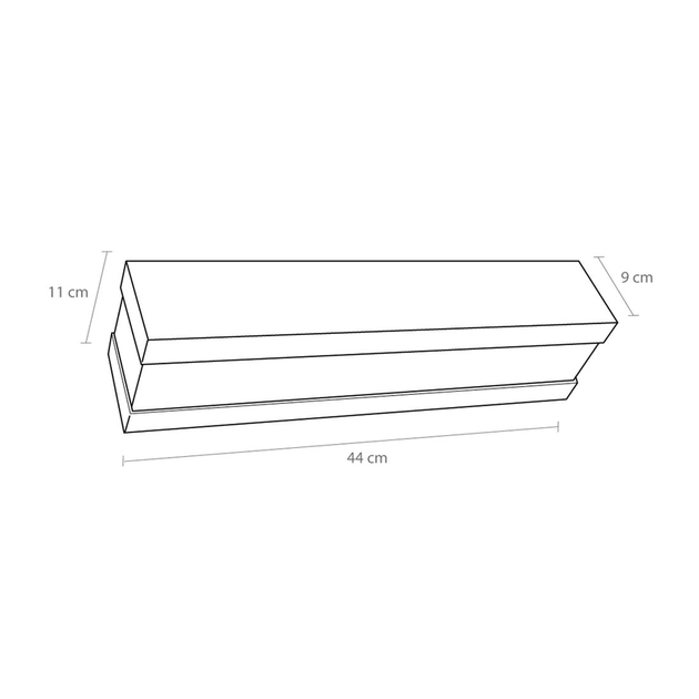 Arandela Led Aluminio Branco 18w Bilbao