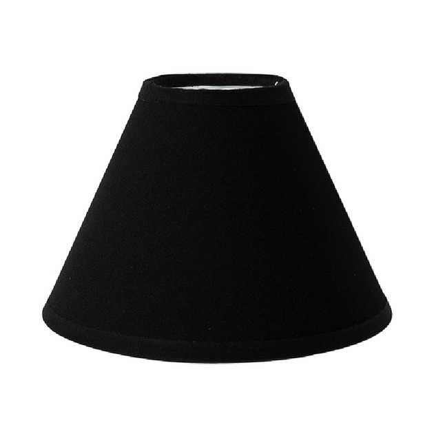 Cupula Para Abajur Tecido Preto 15cm