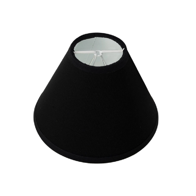 Cupula Para Abajur Tecido Preto 15cm