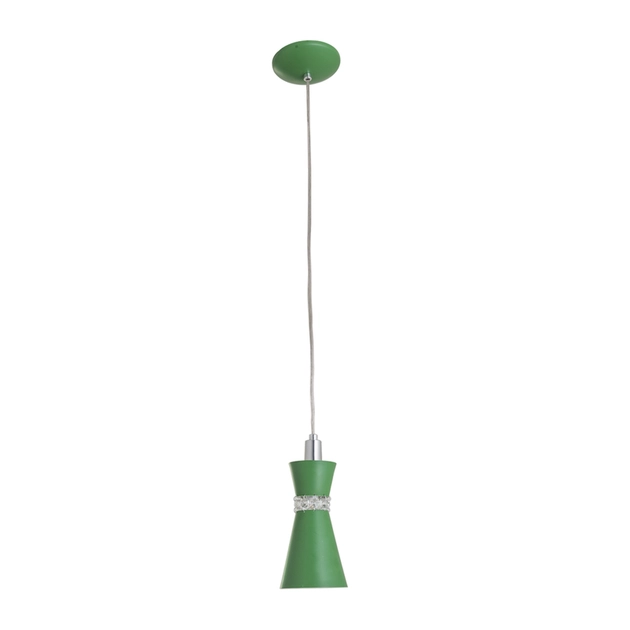 Pendente Aluminio Cristal Verde