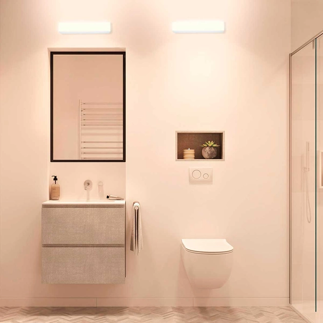 Arandela Led Aluminio Branco 18w Valencia