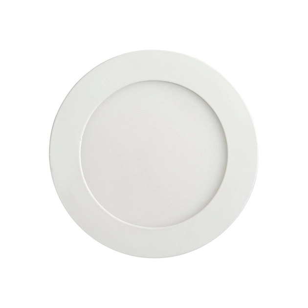 Plafon Led De Embutir Redondo Branco 6w 12cm Panel