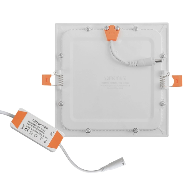 Plafon Led De Embutir Branco 12w 17x17cm Panel
