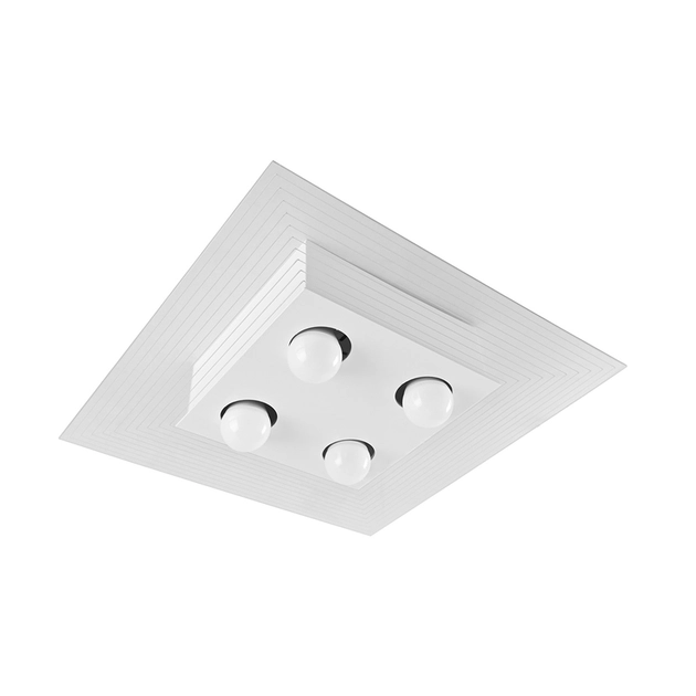 Plafon Sobrepor Quadrado Aluminio Acrilico Monaco