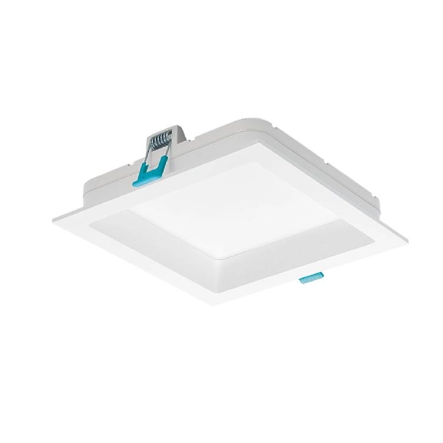 Plafon Led Embutir Quadrado Branco 12w 3000k Deep
