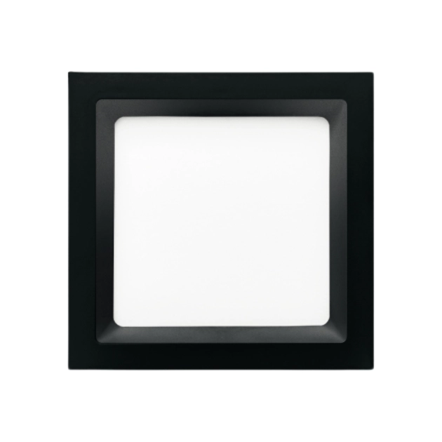 Plafon Led Embutir Quadrado Preto 12w 800lm 120 4000k Deep