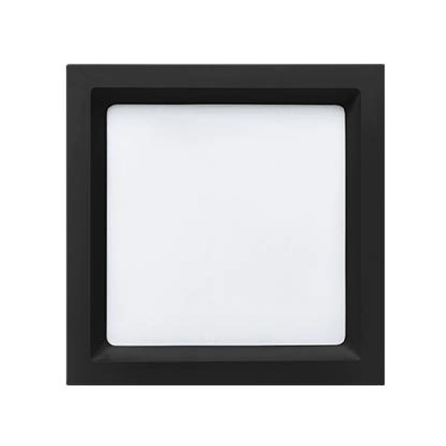 Plafon Led Embutir Preto Quadrado 17w 1250lm 120 4000k Deep