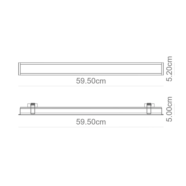 Plafon Led De Embutir Aluminio Branco 17,8w 3000k New Fit40