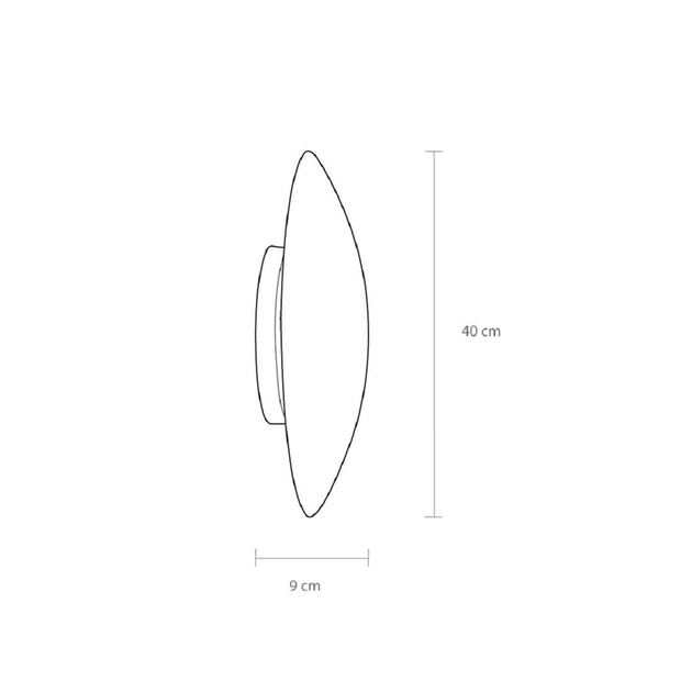 Arandela Aluminio Led 12w 2700k 127v 40cm