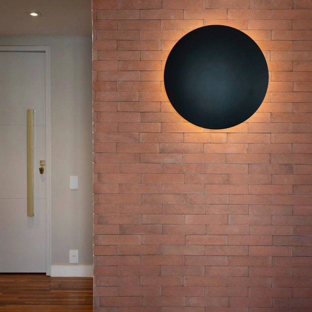 Arandela Aluminio Led 12w 2700k 220v Pleine Lune