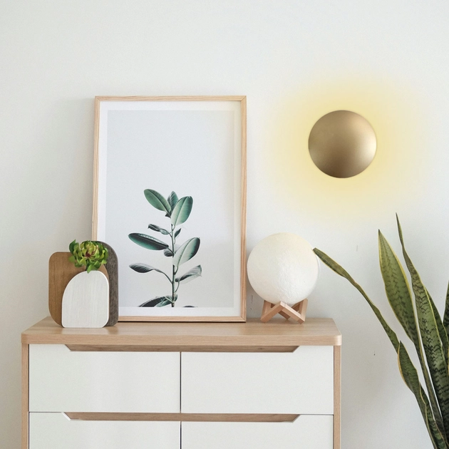 Arandela Aluminio Led 6w 2700k Pleine Lune