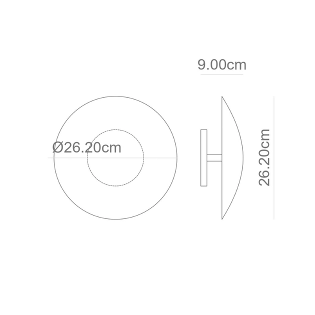 Arandela Led Aluminio 6w 127v 2700k Pleine Lune