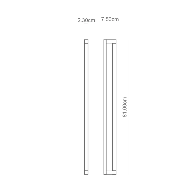 Arandela Led Aluminio Dourado 13,2w 127v 3000k Fit15