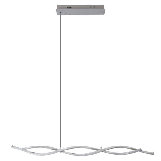Pendente Led Metal Aluminio Branco 30w Flow