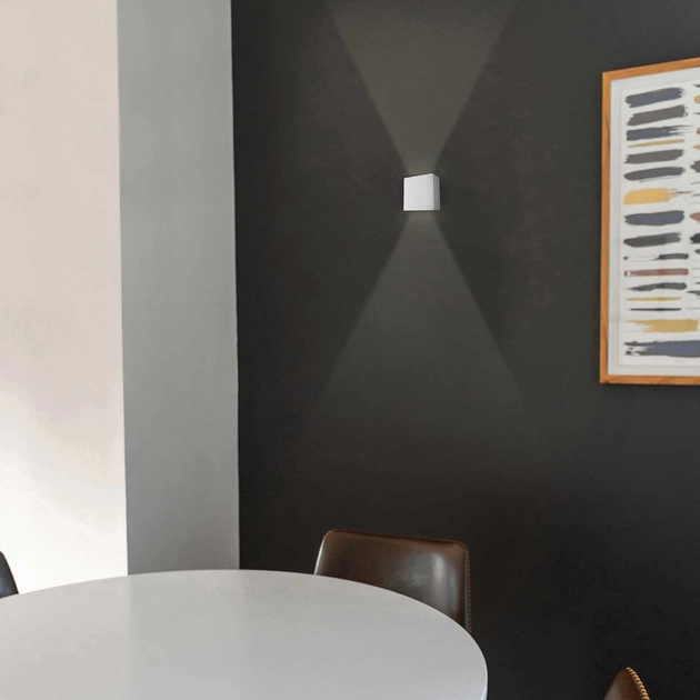 Arandela Led Aluminio Vidro 12w 2700k 127v