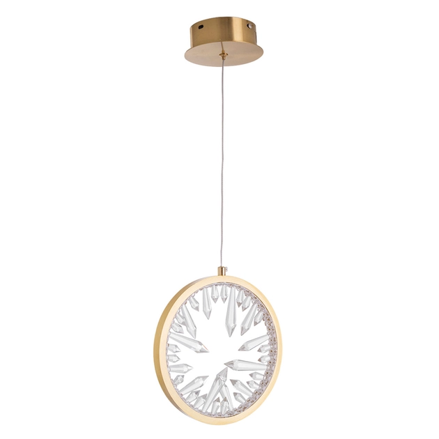 Pendente Led Aluminio Dourado 5w 3000k Abu Dhabi