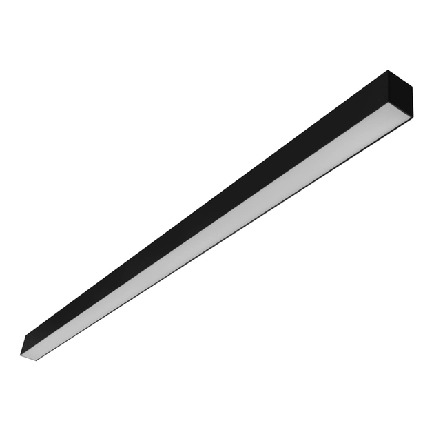 Plafon Led De Sobrepor Aluminio Preto 35,6w 3000k New Fit40