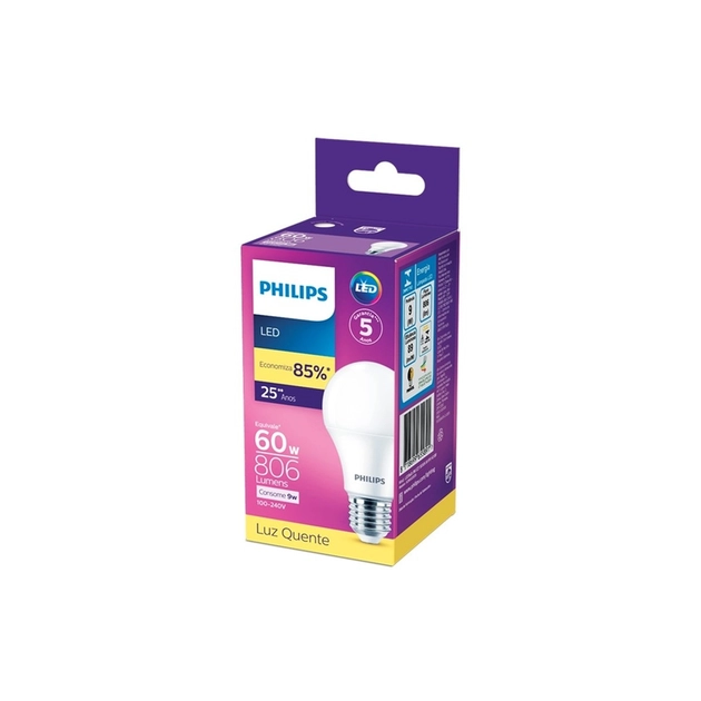Lampada Led Bulbo E27 9w 806lm 180