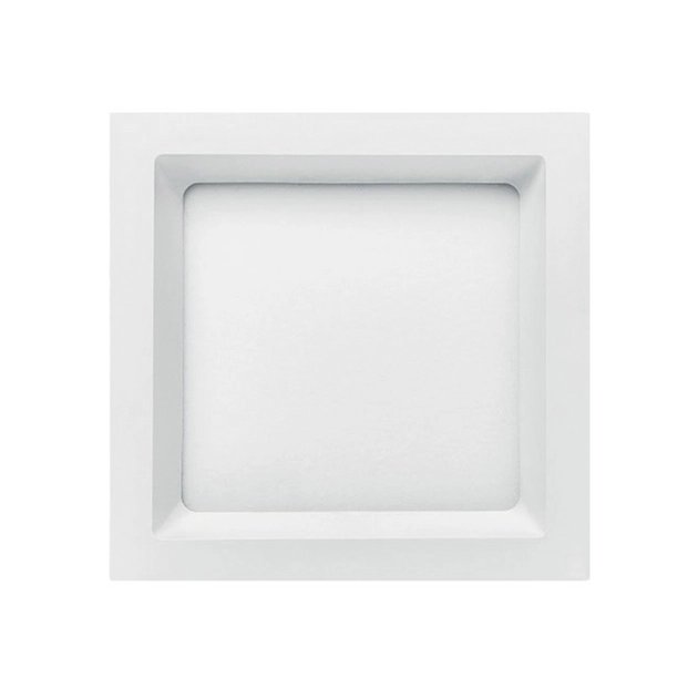 Plafon Led Embutir Quadrado Branco 12w Luz Neutra Deep