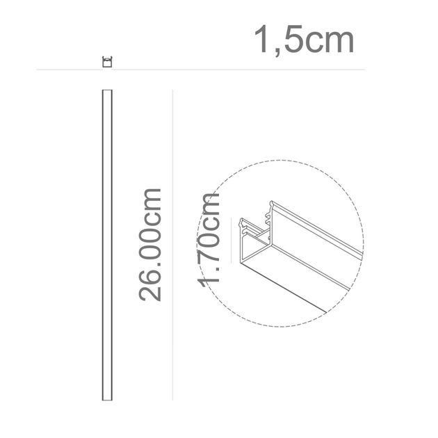 Modulo Linear Led Para Perfil 5w 127v 3000k Fit15