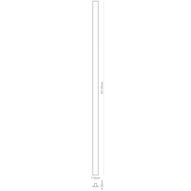 Plafon Led De Sobrepor Branco 30,4w 3000k Up Row