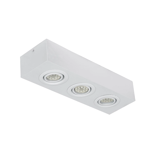 Plafon De Sobrepor Aluminio Branco 36x11cm