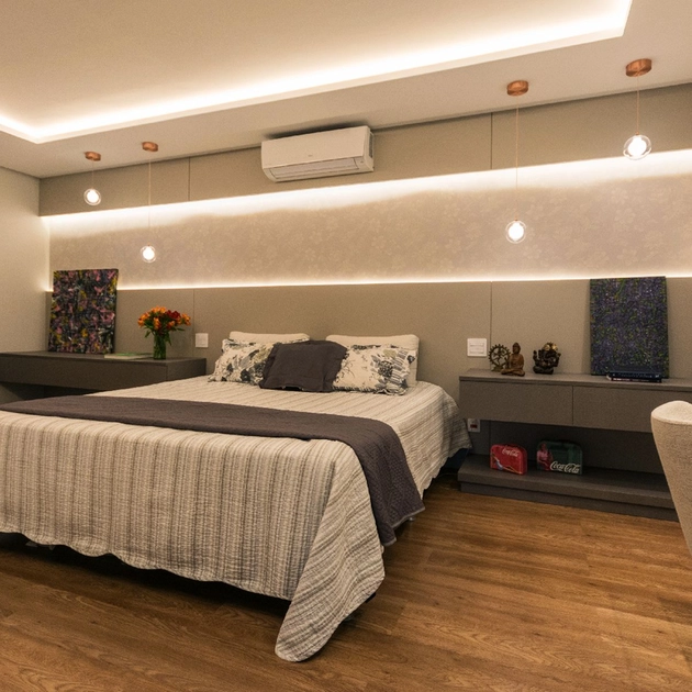 Pendente Led Acrilico Metal Cobre 3w 3000k Aura