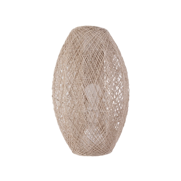 Arandela difusor de luz cilindrico feito em fibra natural juta da exult