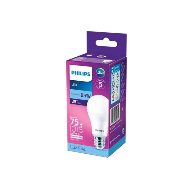 Kit 5 Lâmpadas Bulbo Led 11w 1018lm 180°